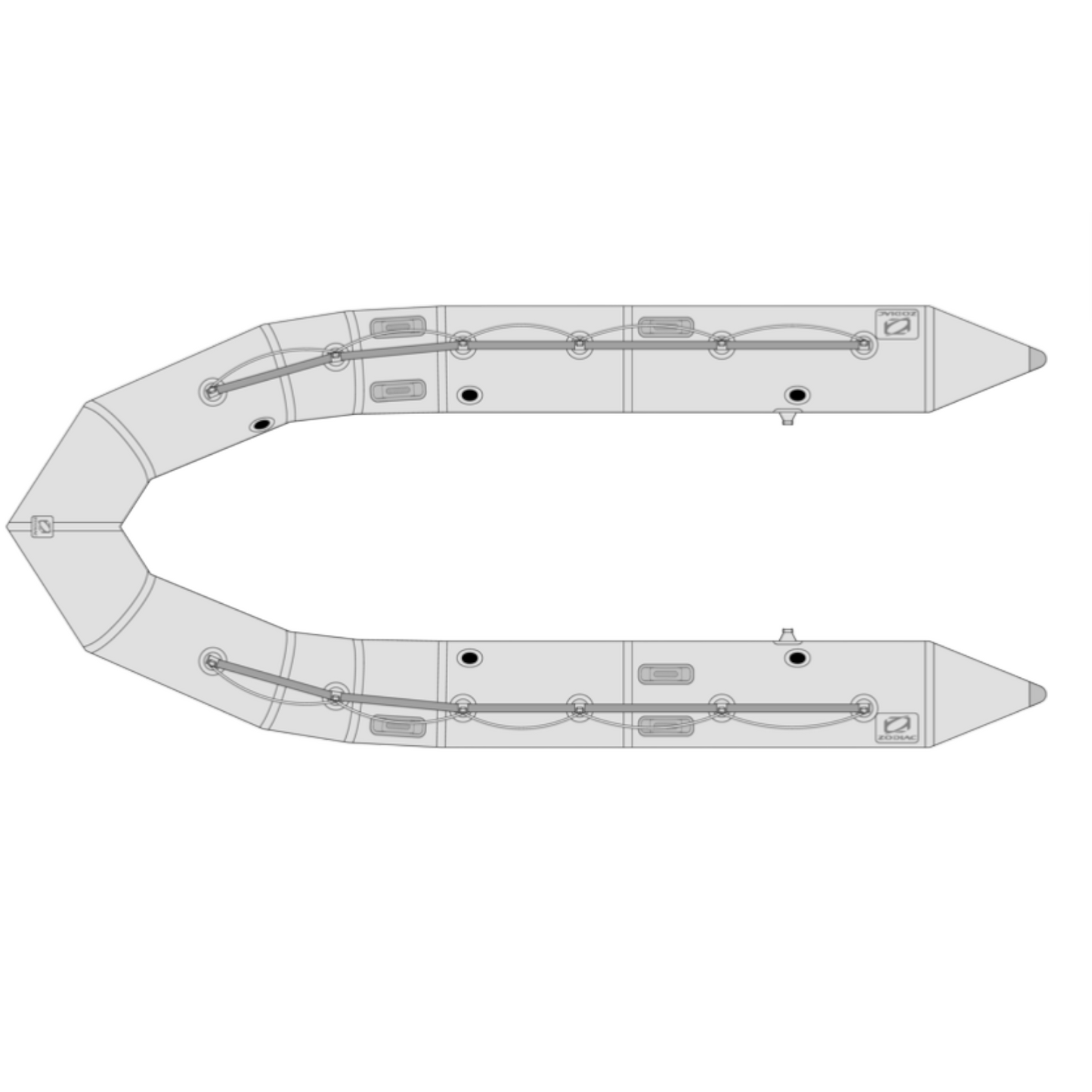 Zodiac tube - Yachtline 500 RL-CLUB - nieuwe drijver