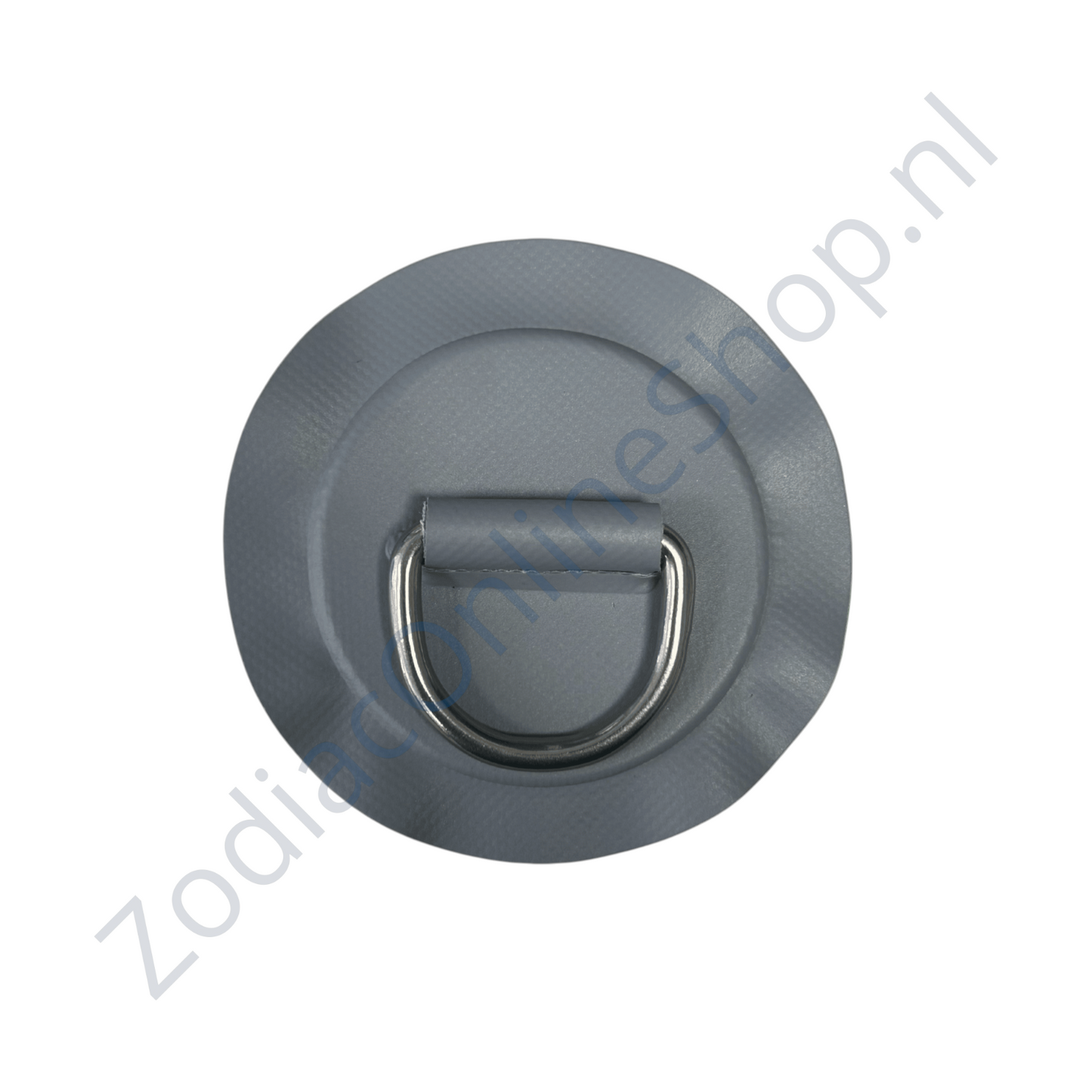 Z2302 D-ring 53mm medium grijs ronde patch PVC