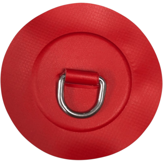 Z3245 - D-ring 25mm rund, rød PVC materiale