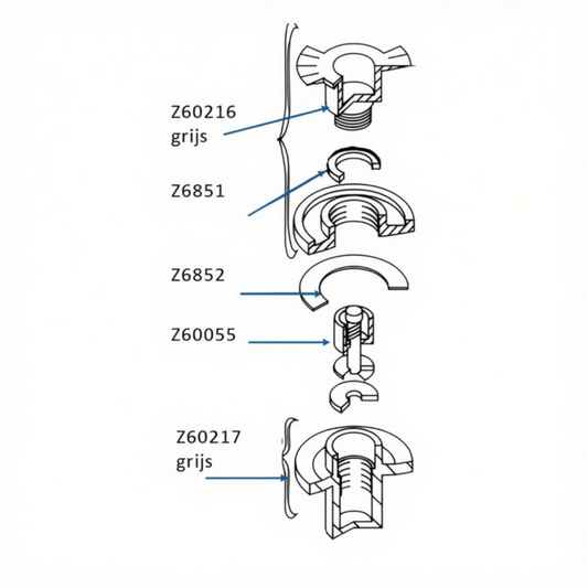 Z6852 - ventilpakning - sort