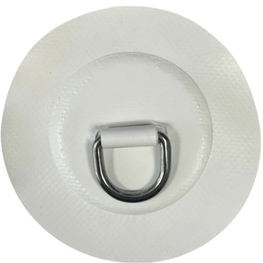 Z6127 - Rund D-ring 25 mm, hvid PVC-materiale