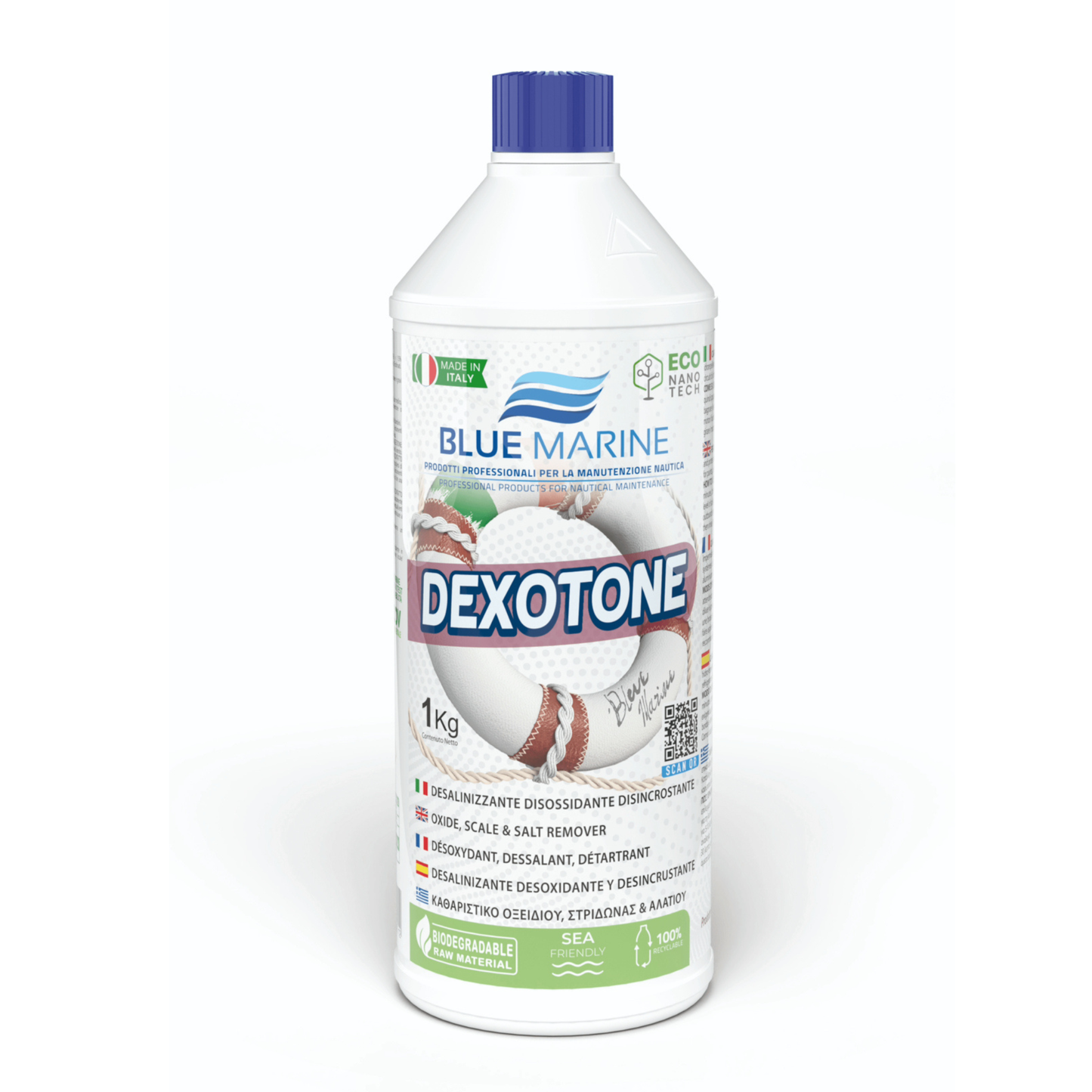 Blue Marine Dexotone 1L  roestaanslag, zoutresten en kalkverwijderaar