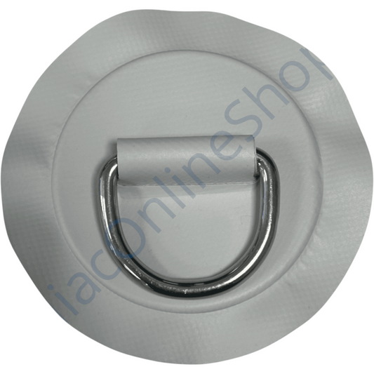 Z2303 D-ring 53mm Lichtgrijs ronde patch