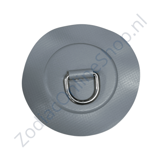 Z2710 D-ring 25mm medium grijs pvc ronde patch