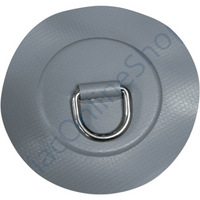 Z2710 D-ring 25mm medium grijs pvc ronde patch