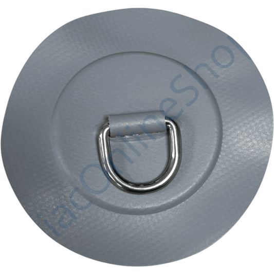 Z2710 D-ring 25mm medium grijs pvc ronde patch