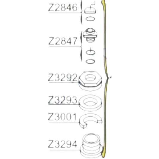 Z3001 - neopren pakning til ventil