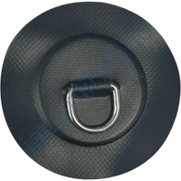 Z6167 D-ring 25mm zwart pvc ronde patch