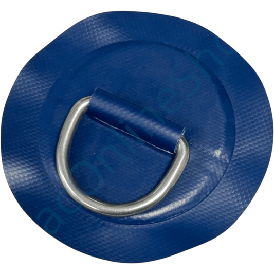 Z2314 - D-ring 53mm rund, blå PVC materiale
