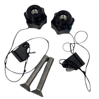 Zodiac Online Shop Z60213 bankbevestigingskit met aluminium steunen, borgmoeren en runners voor Zodiac en Bombard rubberboten.
