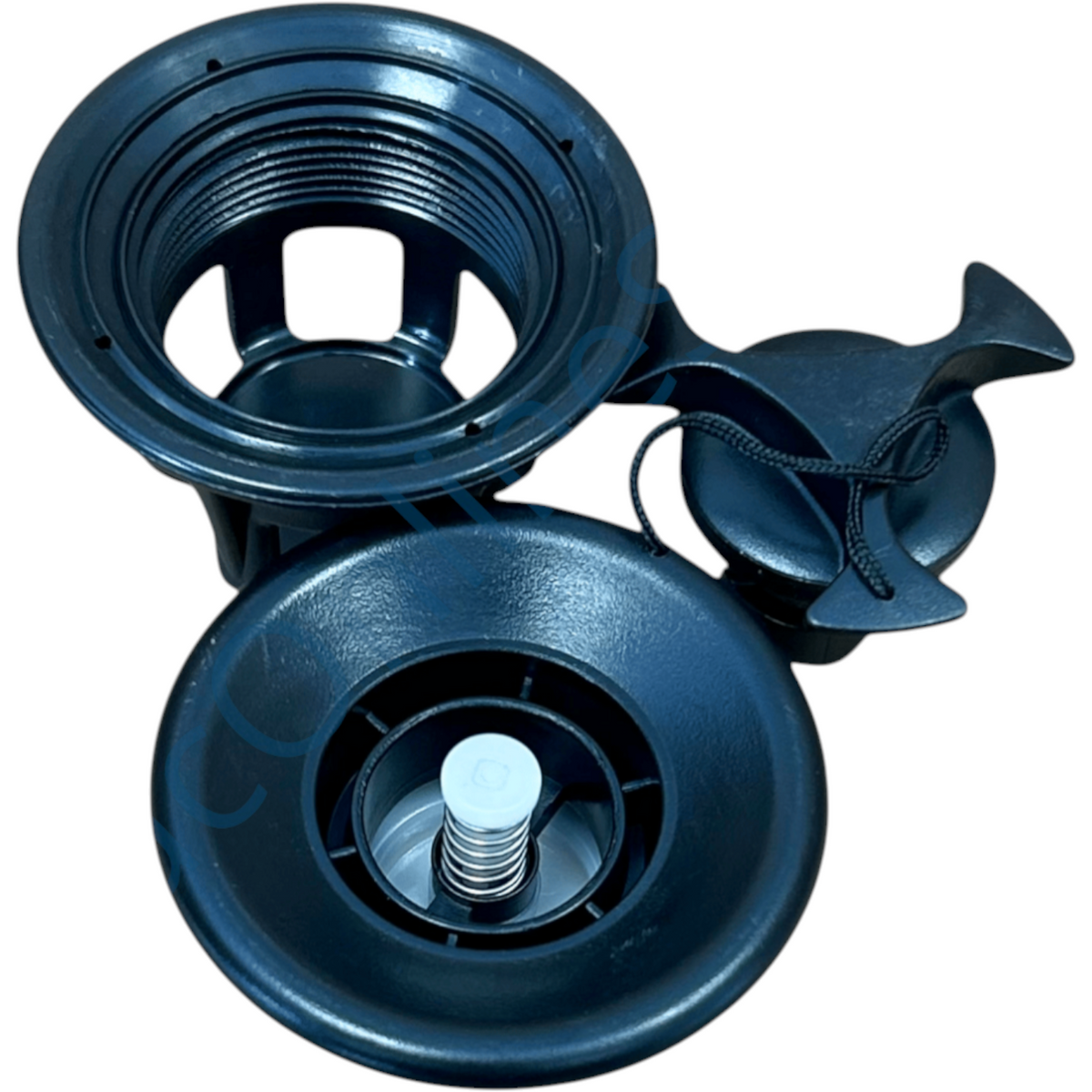 Zodiac Online Shop Z67151 Bravo 2005 rubberbootventiel in zwart met push-push mechanisme en ergonomische dop