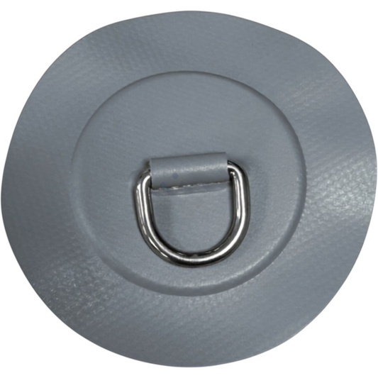 Z2710 - D-ring 25mm rund, middels grå PVC materiale