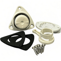 Zodiac Online Shop Z61083 grijze zelflozer kit met schuifsysteem, inclusief pakkingen en schroeven voor rubberboten