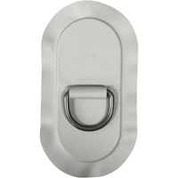 Zodiac Online Shop lichtgrijze ovale PVC D-ring met 53mm RVS oog voor rubberboten