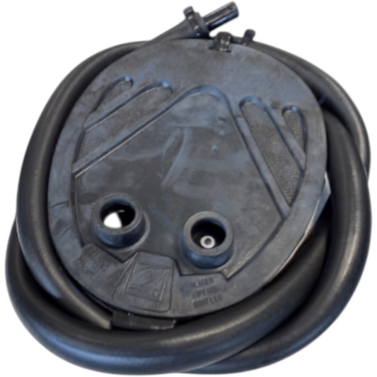 Zodiac Online Shop Z2229 heavy duty militaire voetpomp in zwart voor opblaasbare boten met robuuste slang