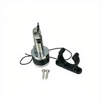 Zodiac Online Shop Z67070 RVS zelflozerstop kit 34mm met zwarte kunststof houder en doorvoer voor Zodiac RIB boten