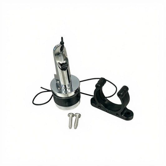 Zodiac Online Shop Z67070 RVS zelflozerstop kit 34mm met zwarte kunststof houder en doorvoer voor Zodiac RIB boten
