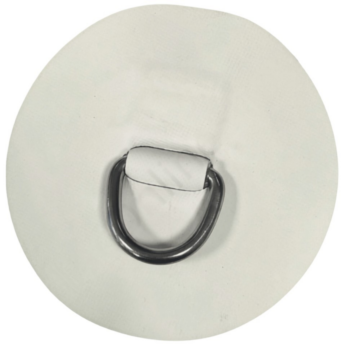 Witte Zodiac Online Shop D-ring van 25mm met RVS oog op een ronde Neopreen Hypalon patch voor rubberboten