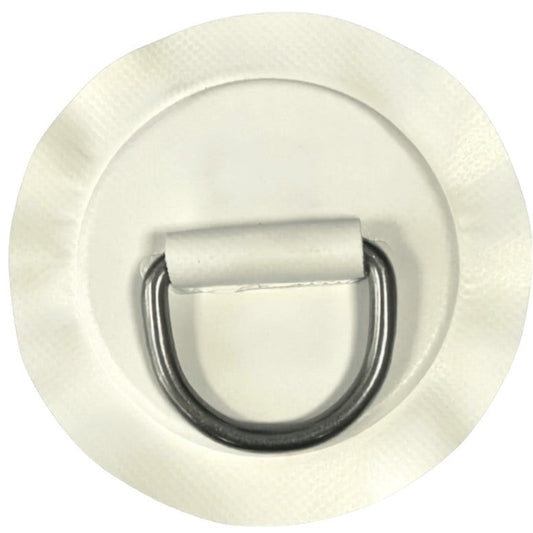 Zodiac Online Shop Z6128 witte PVC D-ring met 53mm RVS oog voor rubberboot montage