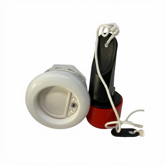 Zodiac Online Shop Z69358 zelflozer kit voor Cadet RIB rubberboten vanaf 2012 met witte behuizing en rood-zwarte stop