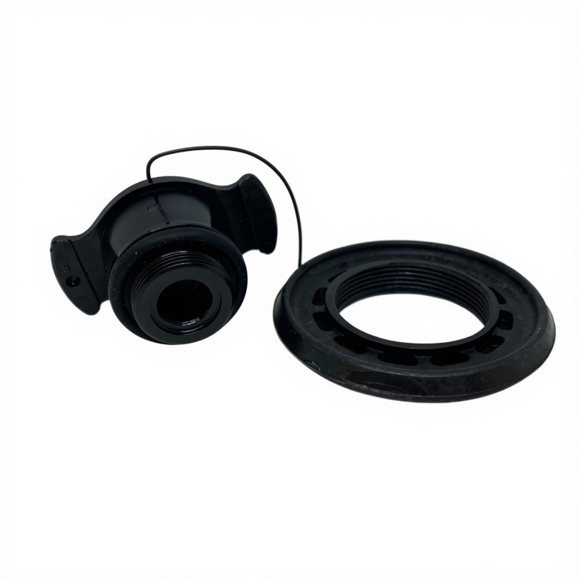 Zodiac Online Shop Z60052 zwarte afsluitdop met ring voor half verzonken ventielen van rubberboten en RIBs