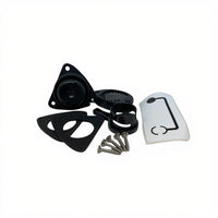 Zodiac Online Shop Z60502 complete zwarte zelflozer kit met schuifsysteem, pakkingen en schroeven voor rubberboten