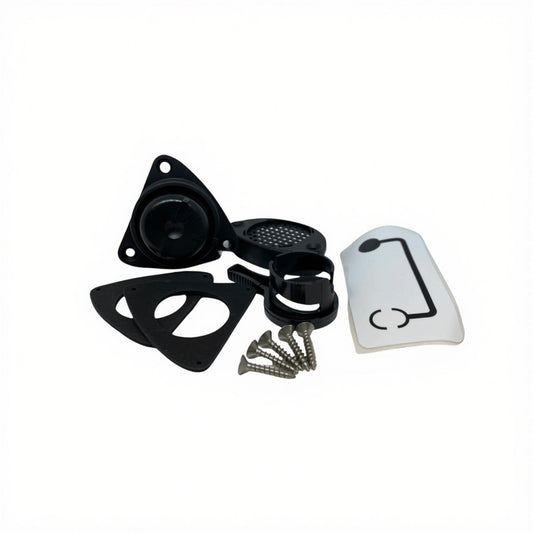 Zodiac Online Shop Z60502 complete zwarte zelflozer kit met schuifsysteem, pakkingen en schroeven voor rubberboten
